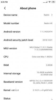 Xiaomi redmi 4x